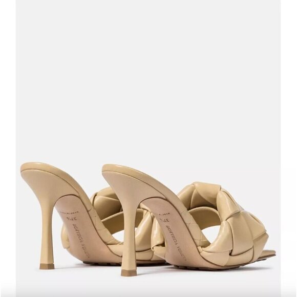 Bottega Veneta Rubber Lido Mule Sandals Cane Sugar Womens Size 36 6 - Picture 4 of 10